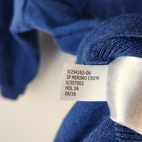 Banana Republic 100% Italian Merino Wool Raglan Crewneck Sweater sz XL Flawed - Picture 6 of 9